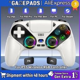 bonacell Controller Wireless per PlayStation 5 PS5, Gamepad con Funzione Turbo, Vibrazione Dual Sense e Joystick Hall