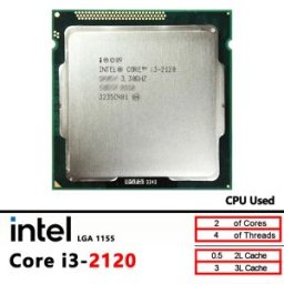 Intel Core i3-2120 Utilizzato CPU i3 2120 dual-core da 3,3 GHz 3M 65W LGA 1155