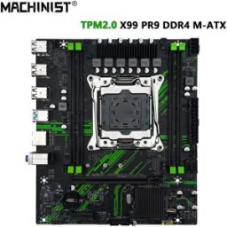 MACHINIST Scheda Madre X99 PR9 Supporto TPM2.0 LGA 2011-3 CPU Intel Xeon E5 V3&V4 RAM DDR4 Slot SATA/NVME M.2 USB3.0