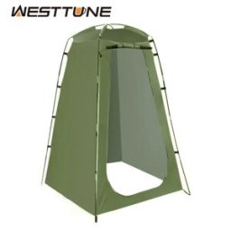 WEST TUNE Westtune Tenda da doccia portatile per privacy, riparo impermeabile per vestiario da esterno, per campeggio, escursionismo, spiaggia, WC, doccia, bagno