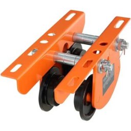 succebuy Carrello manuale per paranco elettrico Capacità 2200 libbre/1T per PA200 PA250 PA300 PA400 PA500 Carrello a trave di spinta con doppie ruote