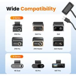 ddpai Kit di Cablaggio OBD per Dash Cam Serie N3Pro Z50 Z60 Z90 Z50Pro con Supporto Modalità Parcheggio 24H