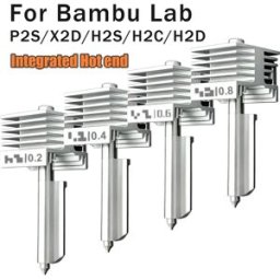BEGRINT Kit Hotend Standard per Bambu Lab P2S/X2D con Ugello in Acciaio Temprato da 0,4mm, Ricambio Rapido per Hot End Bambulab X2D/P2S, Parti 3D