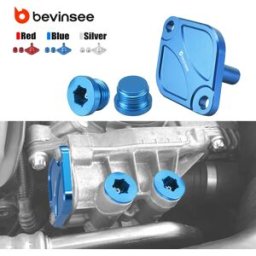 Bevinsee Kit Coperchio/Connettore Termostato Olio Motore per BMW N54 N55 S55 E90 E92 E93 E91 E60 E82 F10 F30 F20 X3 F25 E84 X1 M3/4