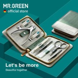 MR.GREEN Set manicure Set pedicure Tagliaunghie Strumenti professionali per tagliaunghie in acciaio inossidabile con kit custodia da viaggio