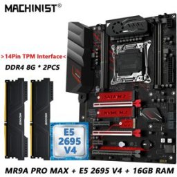 MACHINIST MR9A PRO MAX X99 Combo Scheda Madre con CPU Intel Xeon E5 2695 V4 LGA 2011-3 e RAM DDR4 16GB con Interfaccia TPM USB 3.0