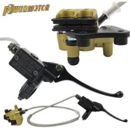 PowerMotor Kit freno idraulico a disco anteriore moto per 110cc 125cc 140cc BBR TTR Pit Bike Motocross Scooter Pitbike Sistema frenante modificato