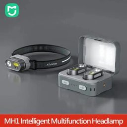 MIJIA Kit Lampada Frontale Multifunzionale ATuMan DUKA MH1, Ricaricabile USB, Potente LED COB con Sensore di Movimento