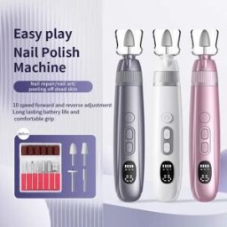 VIMYSHOW Kit professionale per manicure e pedicure Set di lime per unghie elettriche Trapano per unghie senza fili Strumento per unghie a 10 velocità per smerigliare lo smalto