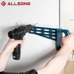 Allsome Set di maschere per diapositive magnetiche per cassetti Strumento di montaggio per l'estensione dei mobili dell'armadio Hardware per l'installazione della guida per la lavorazione del legno