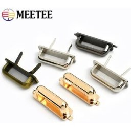 Meetee 5/10/20Pc Borsa Clip Laterale Chiusura D Anello Fibbie In Metallo 25*9mm Borsa Della Cinghia Gancio di Pendendere Catena In Pelle connettore fibbia Hardware