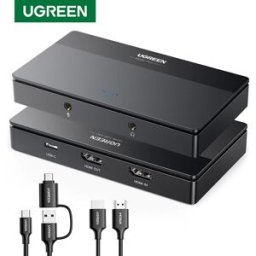 UGREEN Scheda di acquisizione video HDMI 4K60Hz HDMI a USB/Tipo C Video Grabber Box per fotocamera del computer Registrazione in streaming live Riunione