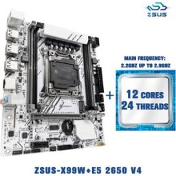 ZSUS Kit set scheda madre X99-W con LGA2011-3 Xeon E5 2650 V4 CPUMemory NVME M.2 SATA