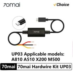 Xiaomi Cavo di sorveglianza parcheggio originale 70mai UP03 per 70mai A810 A510 X800 X200 Omni M500 Kit cavo rigido UP03 24H Monitor di parcheggio