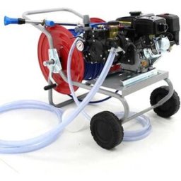 AgriEuro TOP-LINE Kit motopompa irrorazione con carrello - Pompa Comet APS41 motore Loncin G160F