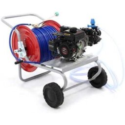 AgriEuro TOP-LINE Kit motopompa irrorazione con carrello - Pompa Comet MTP MC25 motore Loncin 148F-2