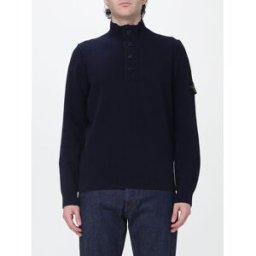 Stone Island Dolcevita in lana vergine con patch logo Compass Blue Taglia L