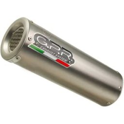 Gpr Exhaust Systems Silenziatore Omologato Con Tubo Di Collegamento M3 Natural Titanium Full Line System Trident 660 21-22 Euro 5 Cat Silver / Silver Homologated