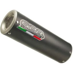 Gpr Exhaust Systems Silenziatore Omologato Con Tubo Di Collegamento M3 Titanium Full Line System Trident 660 21-22 Euro 5 Cat Matt Black / Silver Homologated