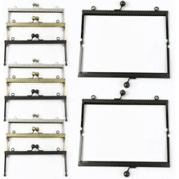 Meetee 1/2/3 pezzi 19 centimetri borse in metallo manico in rilievo borsa telaio portafoglio bacio chiusura borse maniglie kit fai da te staffe per cucire accessori borsa