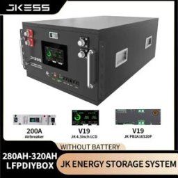 JKESS JKBMS EU Stock Esente da Tasse Box Batteria LiFePO4 Fai-da-te 51.2V 314AH 16KW con Inverter JK BMS PB2A16S20P Kit Accumulo Energetico Domestico