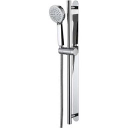 Tecom SALISCENDI DOCCIA QUICK 3 GETTI CROMO ASTA CON FISSAGGIO ADESIVO 70 cm