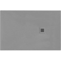 Tecnomat PIATTO DOCCIA NATURE EFFETTO PIETRA IN MARMORESINA GRAFITE 80x140 cm H 2,5 cm PILETTA Ø 90 mm