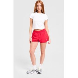 Asics Womens Pantaloncino Run Split - Rosso, rosso rosso Donna taglia XS