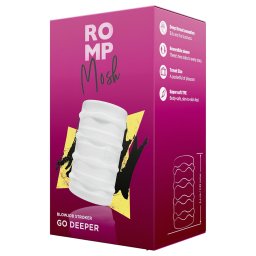 ROMP Mosh - masturbatore da viaggio flessibile (trasparente)