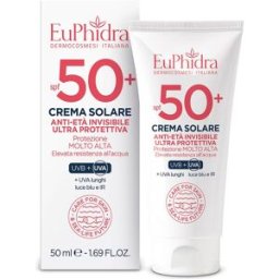 EUPHIDRA Crema Solare Anti-età Invisibile Ultra Protettiva Spf 50+ 50 ML