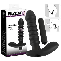 Black Velvets - vibratore realistico medio - silicone nero