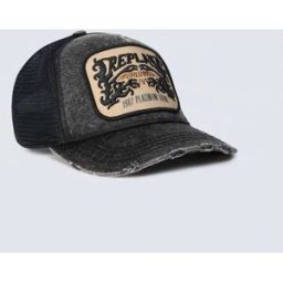 Replay Cappello Baseball Distressed Con Patch Nero UNIC