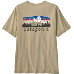 T-shirt Patagonia M's Fitz Roy Foothills T-Shirt (Weathered Stone) Uomo XXL