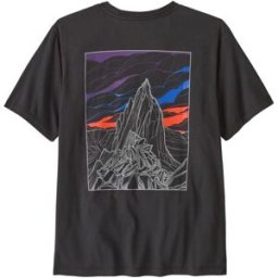 T-shirt Patagonia M's Cloud Crag T-Shirt (Ink Black) Uomo S