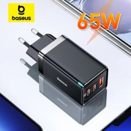 BASEUS Caricatore GaN 65W Caricatore rapido tipo C PD Caricatore USB QC4.0 Caricatore rapido portatile per laptop iPhone 17 16 15 14 13