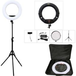 Yidoblo FD-480II Kit Anello Luminoso LED Bicolore 96W, Luce per Selfie e Video con Supporto e Borsa, Illuminazione per Trucco CRI95+