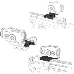 Vector Optics Supporto Offset Picatinny Low/Riser/ per Red Dot Compatibile con T1/T2, per Serie Paragon Prism, Maverick & Scrapper SCPSM-01