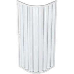 Tecnomat BOX DOCCIA GIOVE 1/4 CERCHIO IN PVC (90x90)cm APERTURA LATERALE PROFILI IN PVC BIANCO