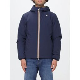 K-Way Giacca a vento reversibile in nylon riciclato con cappuccio Blue Taglia XXL