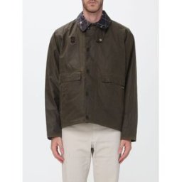 Barbour Giacca Spey in cotone cerato con colletto in velluto a coste Marrone Taglia S