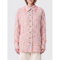 Balmain Giacca corta stile camicia in tweed con colletto francese Fantasia Taglia 40