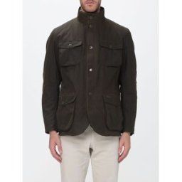 Barbour Giacca Ogston in cotone cerato antivento con collo alto e tasche a toppa Marrone Taglia XXL