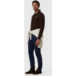 North Sails Polo a maniche lunghe con patch con logo Espresso XL
