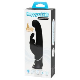 Happyrabbit - vibratore rabbit punto G ricaricabile stimolatore clitoride nero