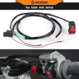 NICECNC Per KTM SX 125 SX 250 SXF 450 2017-2025 Cavo Della Ventola con Kit Interruttore Per Husqvarna TX 300 FX FC 350 450 GasGas EC 250F 350F