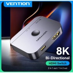 Vention Switcher HDMI 8K Bi-Direction 2.1 Switch HDMI Adattatore 1x2/2x1 Convertitore 2 in 1 uscita per PS4/5 Xiaomi TV Box Splitter HDMI