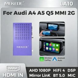 MEKEDE Modulo di interfaccia wireless Carplay EU stock per Audi A1 Q3 A4 A5 Q5 A7 Q7 MMI 3G, aggiornamento dello schermo originale dell'auto, decoder Android auto OEM, Bluetooth, HDMI-IN, uscita video