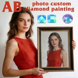 huacan Kit completo Diamante Mosaico Foto Punto croce personalizzato Fatto a mano Trapano quadrato rotondo Pittura 5d Trapano AB personale privato