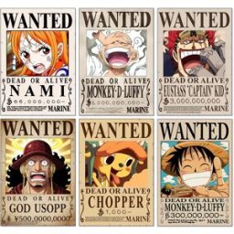 Bandai Diamantopittura Anime Luffy One Piece - Ricamo Mosaico Completo con Diamanti, Decorazione Murale per Soggiorno e Camera da Letto, Regalo