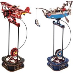Robotime Kit di Costruzione Modello Gravity Swing, Puzzle 3D in Legno, Kit Capitano del Cielo, Kit Pescatore Oceanico, Migliori Regali per Adulti e Adolescenti